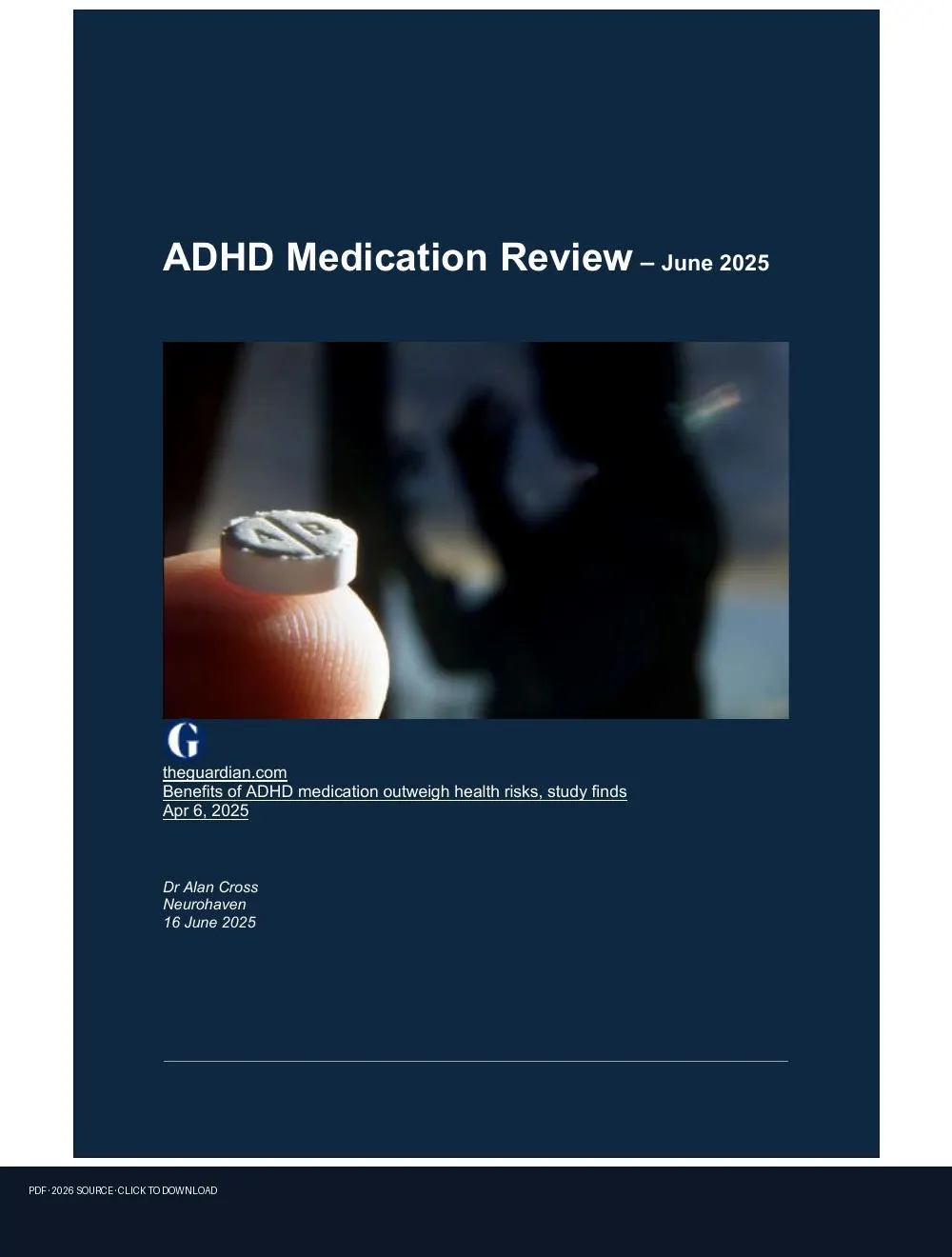 First-page preview of PDF: ADHD Medication Review June2025
