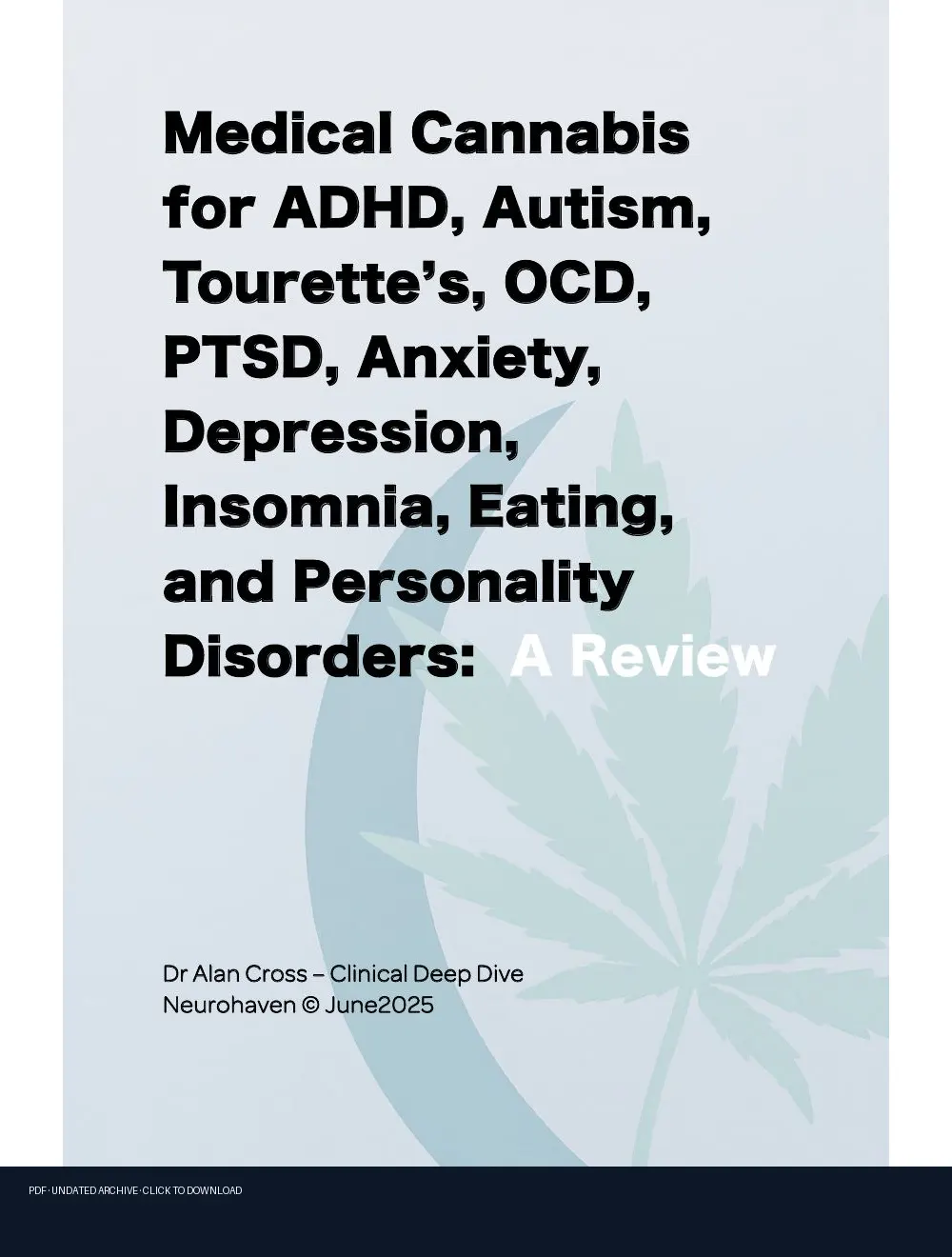 First-page preview of PDF: Microsoft Word - Medical Cannabis for ADHD.docx