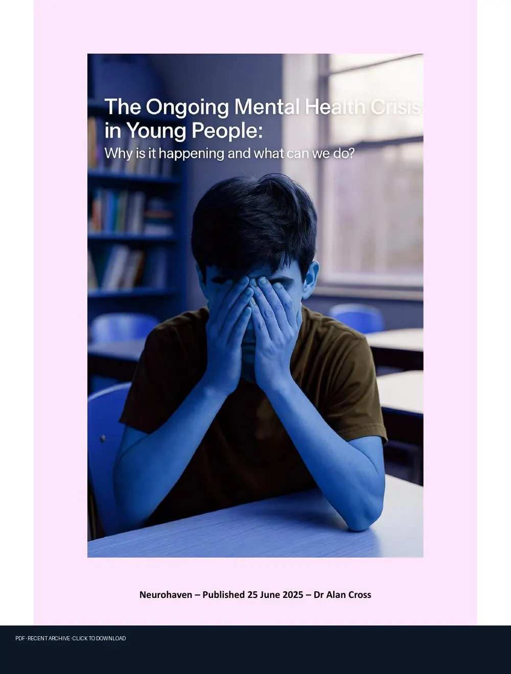 First-page preview of PDF: Youth Mental Health Crisis lxxr