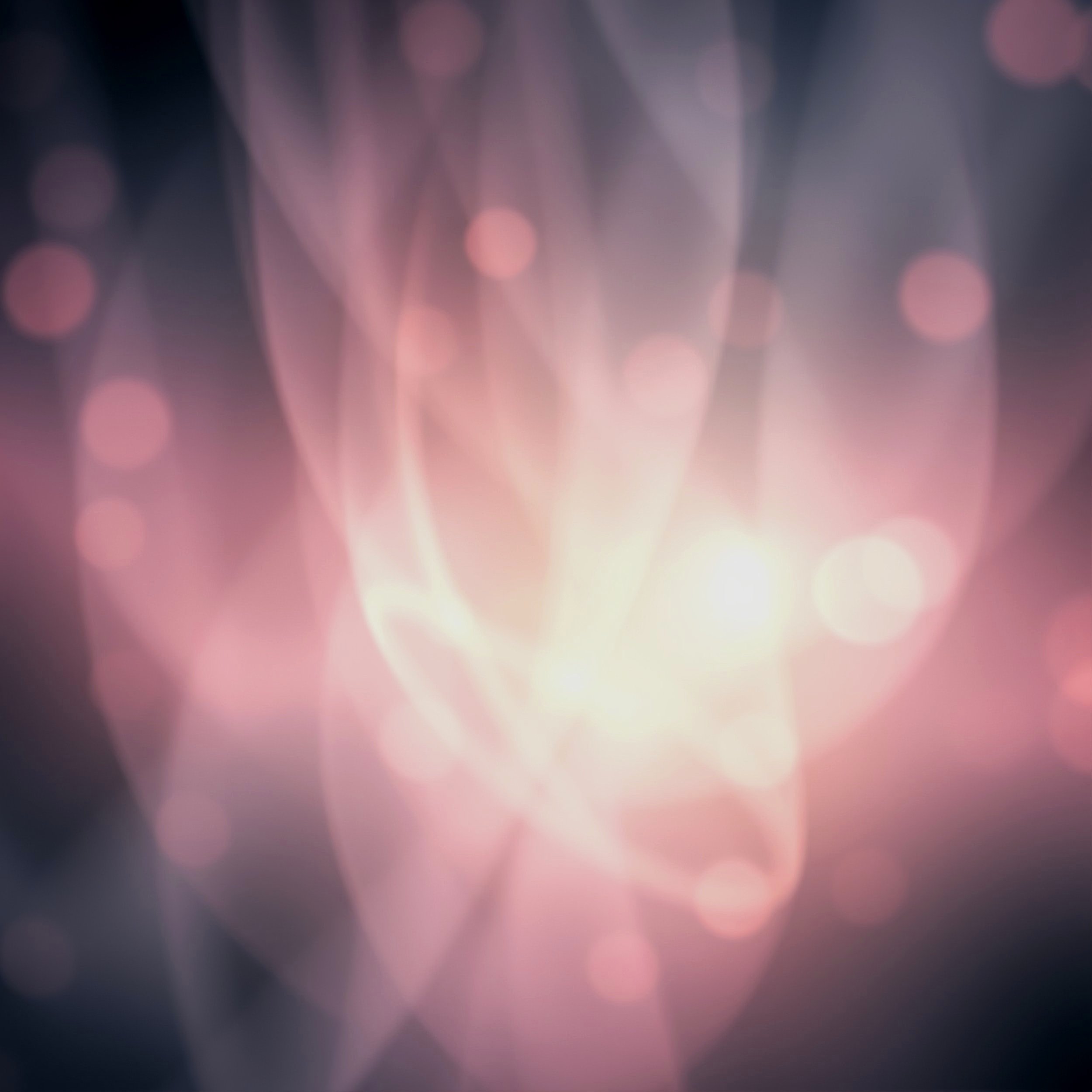 Abstract background with soft pink lights and bokeh circles